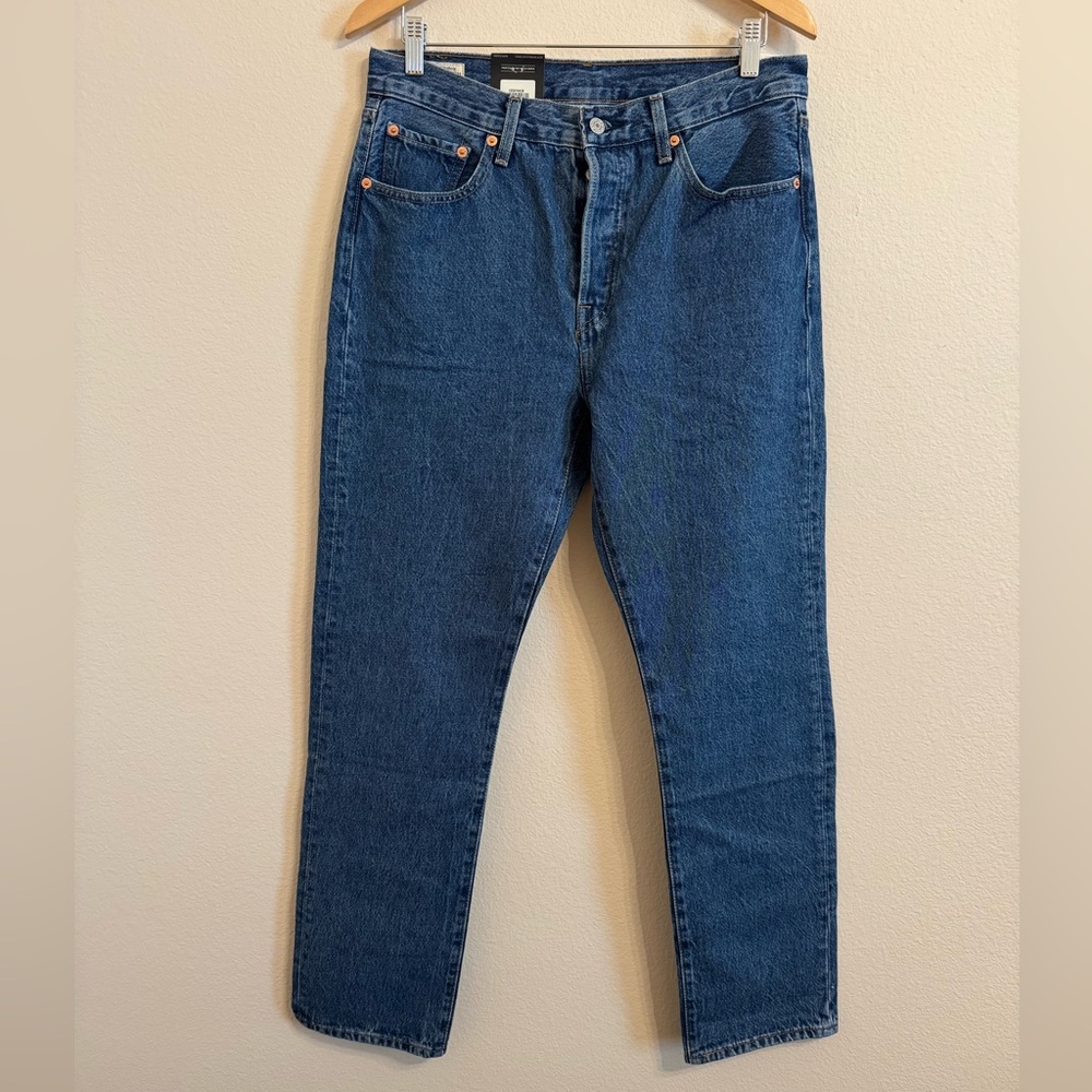 New Levis 501 Original Premium High Rise Straight Leg Jean